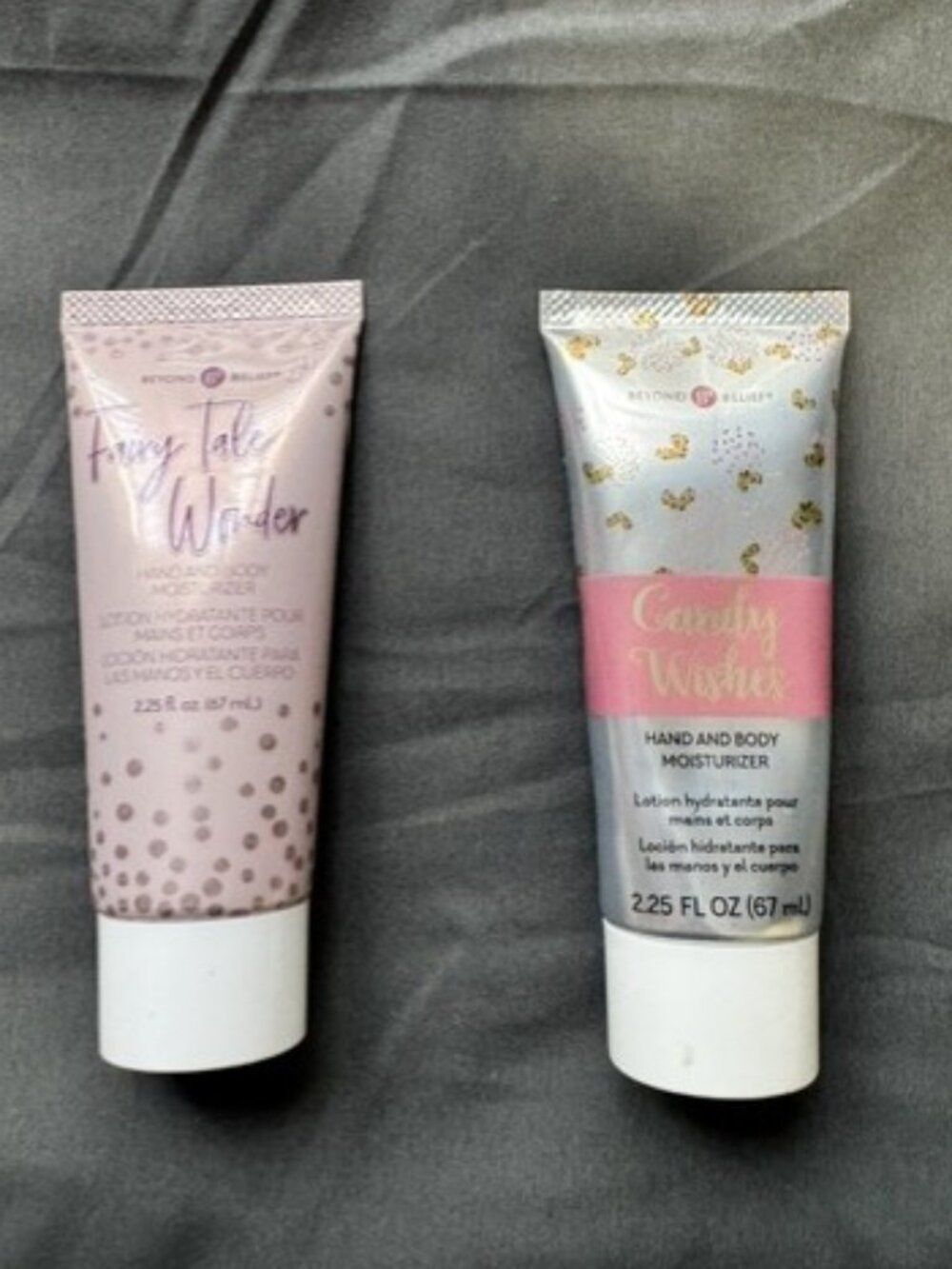 Set of 2 Beyond B2 Belief Candy Wishes and Fairy Tale Wonder Lotion 2.25 Oz